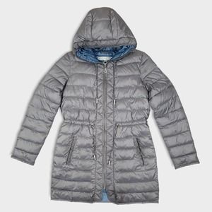 Kenneth Cole NY Coat Puffer Gray Medium